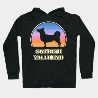 Swedish Vallhund Vintage Sunset Dog Hoodie